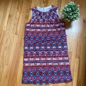 Forever21 pink purple printed dress S